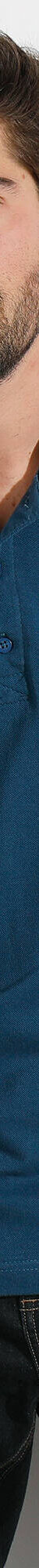 Polo uni maille piquée manches longues (bleu canard) Polo uni maille piquée manches longues (bleu canard)